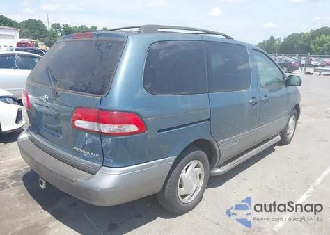 2002 Toyota Sienna Xle z USA, uszkodzony, nr VIN 4T3ZF13C52U440814